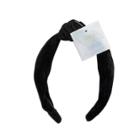 Scunci Collection Knotted Suede Headband - Black