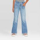 Girls' Heart Pocket Flare Jeans - Cat & Jack Light Wash