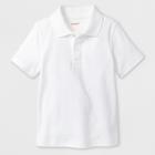 Petitetoddler Boys' Adaptive Short Sleeve Polo Shirt - Cat & Jack White