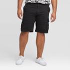 Men's Big & Tall 11 Ripstop Cargo Shorts - Goodfellow & Co Black