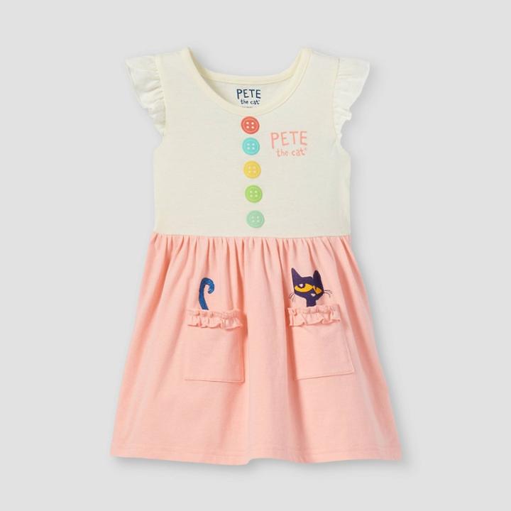 Toddler Girls' Pete The Cat Dress - Pink