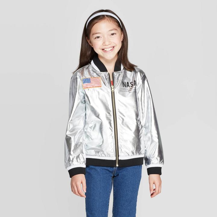 Girls' Nasa Bomber Jacket -