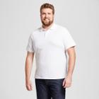 Men's Big & Tall Standard Fit Collared Pique Polo Shirt - Goodfellow & Co White