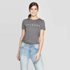 Women's Friends Table Short Sleeve T-shirt (juniors') - Gray