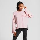 Women's Sweatshirt With Tie Sleeve - Mossimo Pink