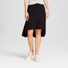 Women's Drop Waist Skirt - A New Day Black Xxs