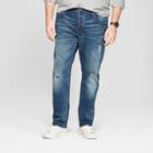 Men's Tall Slim Fit Selvedge Denim Stretch Jeans - Goodfellow & Co Medium Blue