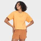 Women's Supima Cotton Short Sleeve Top - All In Motion Peach Orange