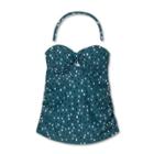 Bandeau With Twist-front Maternity Tankini Top - Isabel Maternity By Ingrid & Isabel Polka Dot