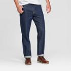 Men's Straight Fit Jeans - Goodfellow & Co Dark Blue