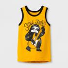 Toddler Boys' Tank Top - Cat & Jack Black/gold