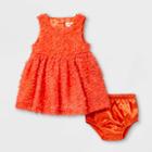 Baby Girls' Soutache Dress - Cat & Jack Coral Pink
