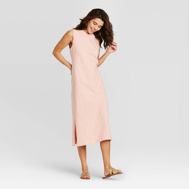 Women's Sleeveless Knit Dress - Universal Thread Pink