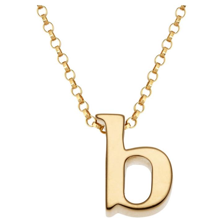 Target Sterling Silver Initial Charm Pendant, B