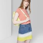 Women's High-rise Dip Dye Mini Skirt - Wild Fable Yellow