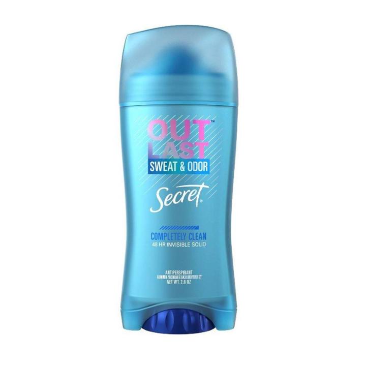 Secret Outlast Invisible Solid Antiperspirant For Women Completely Clean