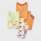Toddler Boys' 4pc Dino Tight Fit Pajama Set - Cat & Jack Orange