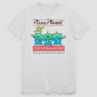 Men's Disney Pizza Planet Aliens Short Sleeve Graphic T-shirt - White S, Men's,