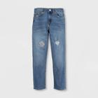 Levi's Girls' High-rise Distressed Ankle Straight Jeans - Pyramids