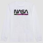 Well Worn Men's Nasa Long Sleeve Graphic T-shirt - White S, Men's,