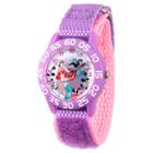 Girls' Disney Princess Ariel And Jasmine Purple Plastic Time Teacher Watch - Purple, Girl's