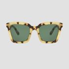 Women's Tortoise Shell Print Square Sunglasses - A New Day Brown
