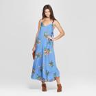 Women's Floral Print Strappy Square Neck Waist Tie Cropped Jumpsuit - Xhilaration