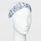 Cotton Twist Front With Stripes Print Headwrap - Universal Thread Blue