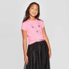 Petitegirls' Short Sleeve Dog Graphic T-shirt - Cat & Jack Bright Pink S, Girl's,