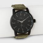 Men's Strap Watch - Goodfellow & Co Green, Green/matte Black