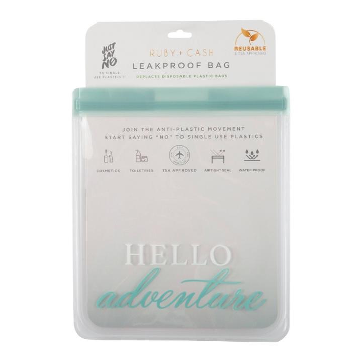 Ruby+cash Hello Adventure Leakproof Quart Size Bag - Tsa Approved