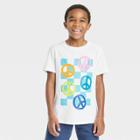 Boys' Short Sleeve Checkerboard Beach Sign Graphic T-shirt - Cat & Jack White