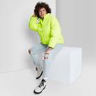Women's Plus Size Cropped Retro Puffer Jacket - Wild Fable