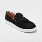 Women's Alloy Slip On Sneakers With A Knot And Bow - Mossimo Supply Co. Black