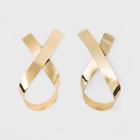 Sugarfix By Baublebar Gilded Ribbon Drop Earrings - Gold, Girl's