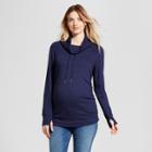 Maternity Cowl Neck Sweatshirt - Isabel Maternity By Ingrid & Isabel Navy (blue)