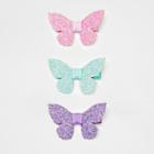 Girls' 3pk Glitter Butterfly Salon Clips - Cat & Jack,