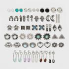Star Hamsa And Evil Eye Stud Earring Set 30ct - Wild Fable