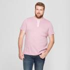 Men's Big & Tall Short Sleeve Henley - Goodfellow & Co Rio Rose