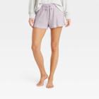 Women's Striped Perfectly Cozy Lounge Shorts - Stars Above Purple