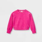 Girls' Velour Pullover Sweatshirt - Cat & Jack Pink