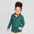 Toddler Girls' Uniform Polo Shirt - Cat & Jack Green