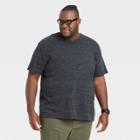 Men's Big & Tall Short Sleeve Novelty V-neck T-shirt - Goodfellow & Co Black
