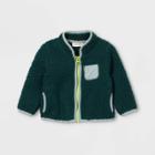 Baby Family Gateway Sherpa Zip-up Sweatshirt - Cat & Jack Green Newborn
