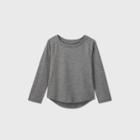 Toddler Girls' Sparkle Long Sleeve T-shirt - Cat & Jack Gray