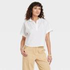 Women's Short Sleeve Pullover Blouse - Universal Thread White
