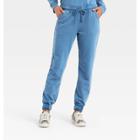 Women's Mid-rise French Terry Jogger Pants - Universal Thread Blue