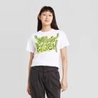 Women's Billie Eilish Boyfriend Fit Short Sleeve Graphic T-shirt - White