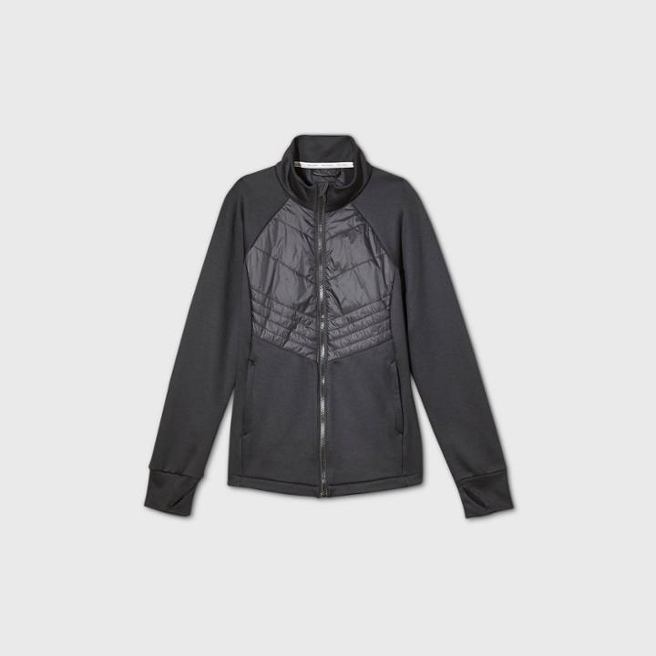 Women's Hybrid Puffer Jacket - All In Motion Black