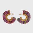 Sugarfix By Baublebar Three Quarter Fringe Hoop Earrings,